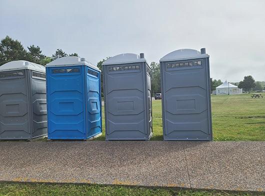 we offer a variety of event restrooms for rental, including standard portable toilets, luxury trailers, and ADA units